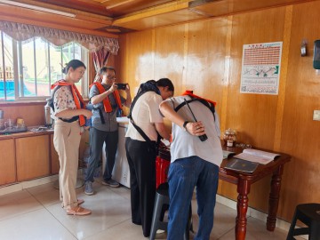 2025年9月1日长沙市水运事务中心党组书记、主任欧璟莅临我司调研船舶污染物接收工作