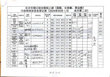  2024年4月13日本月第二次上行接收任务登记表（趸船、公务船）